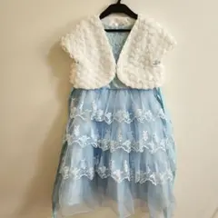 Princess 水色 フリルドレス 130