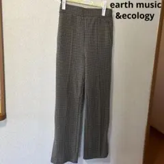 【earth music &ecology 】レディースチェックパンツ