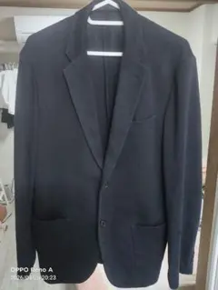 ネイビー シングルブレスト スーツジャケット