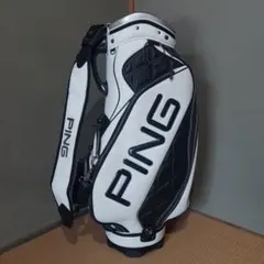 PING キャディバッグ 6分割 カート型 フード付 Mr.PING 白赤 - メルカリ