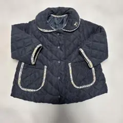 バースデイ　Cottoli ベビー キルティングジャケット 花柄 90 紺色