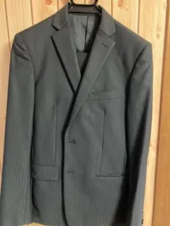 COMME CA ISM コムサイズム　スーツ セットアップ　ストライプ　黒　M