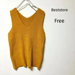 Beststore Ｖネックニットベスト　Free ノースリーブニット