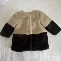 コムサイズム　フェイクファーコート