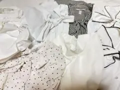 オフィスカジュアル、ガーリーかわいい系ブラウス7点まとめ売り