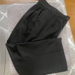 GU タックワイドパンツ ブラックXL 裾上げ済71cm