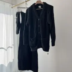 ジェラートピケ　ルームウェア/パジャマ　3点セット　紺色