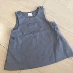 【美品】petit main グレー ワンピース 70