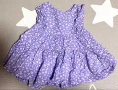 BREEZE 花柄ワンピース 80cm パープルのサムネイル