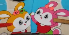 ボーリングうさぎちゃん　昭和レトロ生地