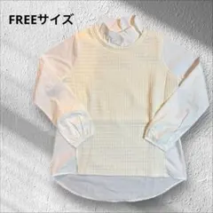 【e.PLUS】レイヤードシャツ　切り替えシャツ　ブラウス　韓国