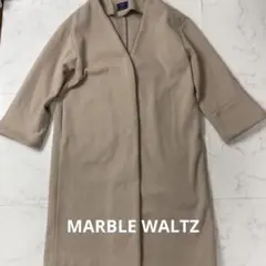 MARBLE WALTZ ノーカラーコート ベージュ ロング丈 きれいめ 秋冬のサムネイル