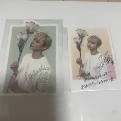 佐藤大樹 ステッカー 複製メッセージ入りフォトカード セット