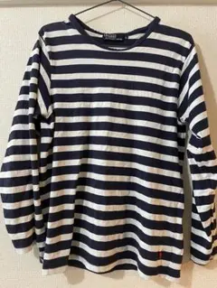 【Polo by Ralph Lauren】ボーダーTシャツ 長袖 メンズ L