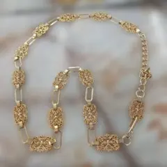 ♥️(限定商品！✨)ゴールド装飾的リンクチェーンネックレス