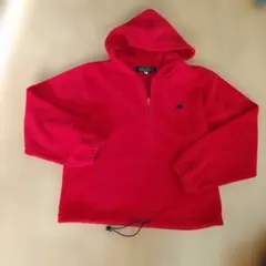 BROOKS　BROTHERS　赤 フリース フード付きパーカー