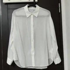 ユニクロ　イネス　シアーコットンシャツ ホワイト　Ｓサイズ