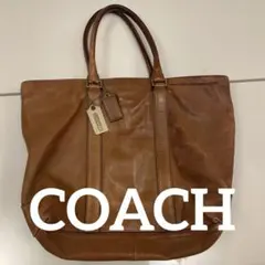 COACH コーチ レザートートバッグ A4収納可 ブラウン F49506 - メルカリ