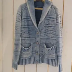 BAYFLOW　ニット　デニム風　カーディガン