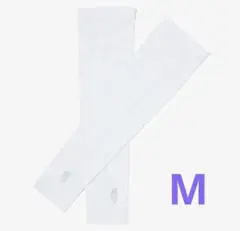 M　ノースフェイス アームカバー　ホワイト 新品　♪