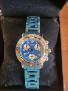 【HERMES】✨美品✨ クリッパー クロノグラフ レディース 腕時計 HERMES エルメス クリッパー クロノグラフ CL1.310 中古