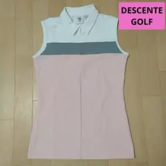 DESCENTE GOLF ノースリーブポロシャツ