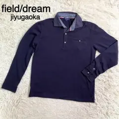 field/dream jiyugaoka ネイビーカラー 長袖 ポロシャツ
