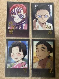 鬼滅の刃　ufotabledining　箔押しチェキ風ブロマイド