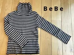 BeBe べべ　タートルネック　ボーダー　100㎝　トップスのサムネイル