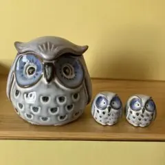 フクロウの置物 3点セット インテリア