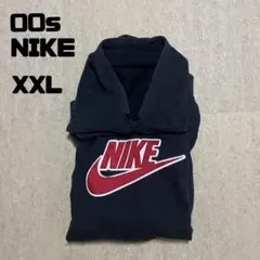 00s NIKE ナイキ パーカー フーディー XXL ネイビー