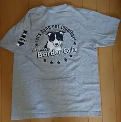 ボーダーコリー　チャリティーTシャツ　杢グレー　S