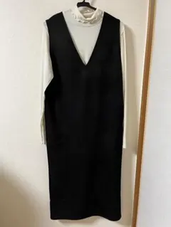 ジャンパースカート ジャンスカ 黒