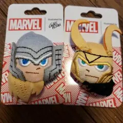 MARVELCOMICSマーベルコミックスTHORソーLOKIロキフェイスバッジ
