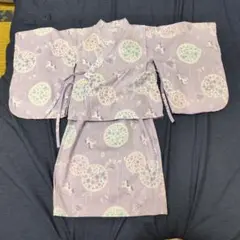 ユニコーン柄 　セパレート浴衣　 薄紫色　110cm