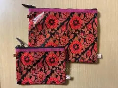 COCUE コキュ 花柄 ポーチ 大小 2サイズ 2個セットのサムネイル