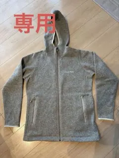 モンベル クリマプラス ニットパーカ レディース Lベージュ フリー