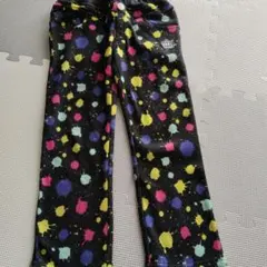 BABYDOLL カラフルスプラッターパンツ裏起毛長ズボン