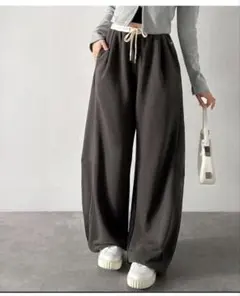 《AYA×クラシカルエルフコラボ》裏毛スウェットカーブパンツ