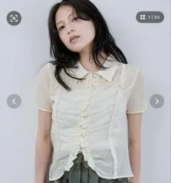 JEANASIS シアージャガードシャーリングシャツのサムネイル