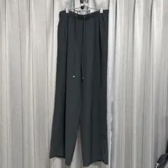 黒 ワイドパンツ