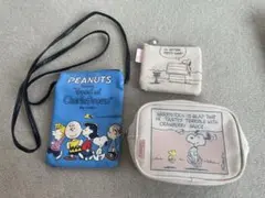 PEANUTS スヌーピー3点セットColemanコラボポーチのサムネイル