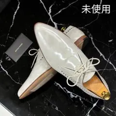 未使用 ボッテガヴェネタ 41 26.0cm イントレチャート ダービー 白のサムネイル
