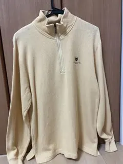 ハーフジップ トレーナー クリーム色