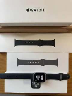 Apple Watch SE2 GPS 44mm シルバー　スポーツバンド2本