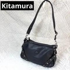 良品✨ キタムラ ハンドバッグ 本革 レザー 2way ワンショルダー ブラックのサムネイル