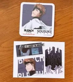 BLEACH 藍染惣右介 コラボカフェ コースター　ステッカーセット