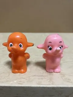 佐藤製薬サトちゃん　サトコちゃん　ソフビ指人形