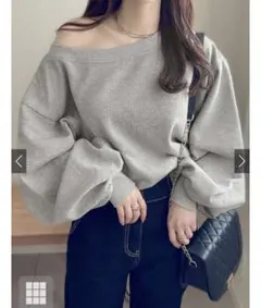 GRL オフショルダースウェットトップス[pm392]