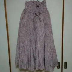 【SNIDEL】ピンク系 プリーツロングスカート